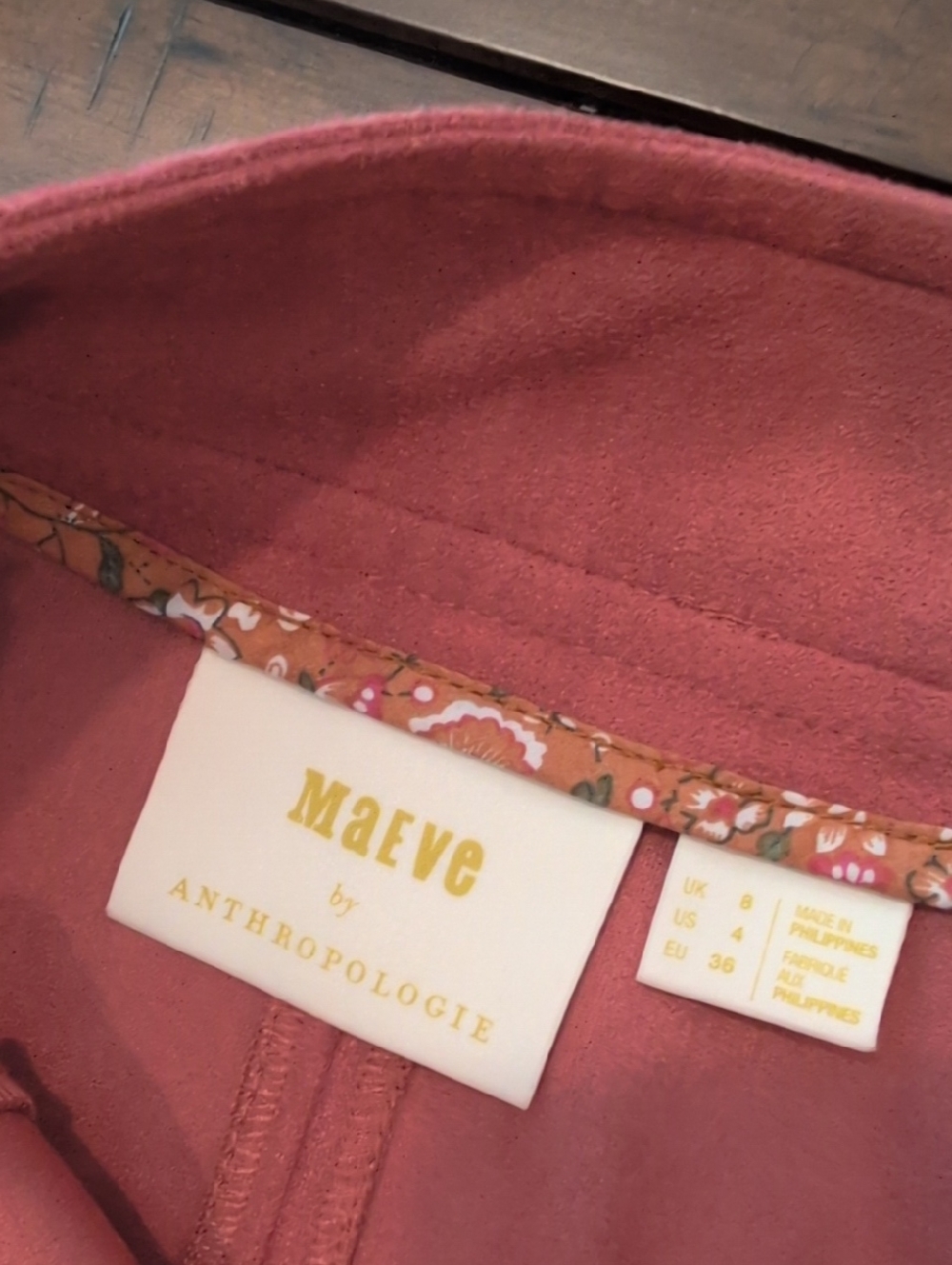 Maeve Marston Ruffle Wrap Skirt Faux Suede Anthropologie - Picture 7 of 10